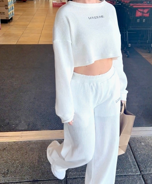 Cold Foam (White) Waffle Pants